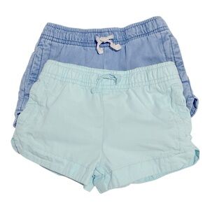 019 Carter’s Teal & Denim Shorts (Set Of 2)